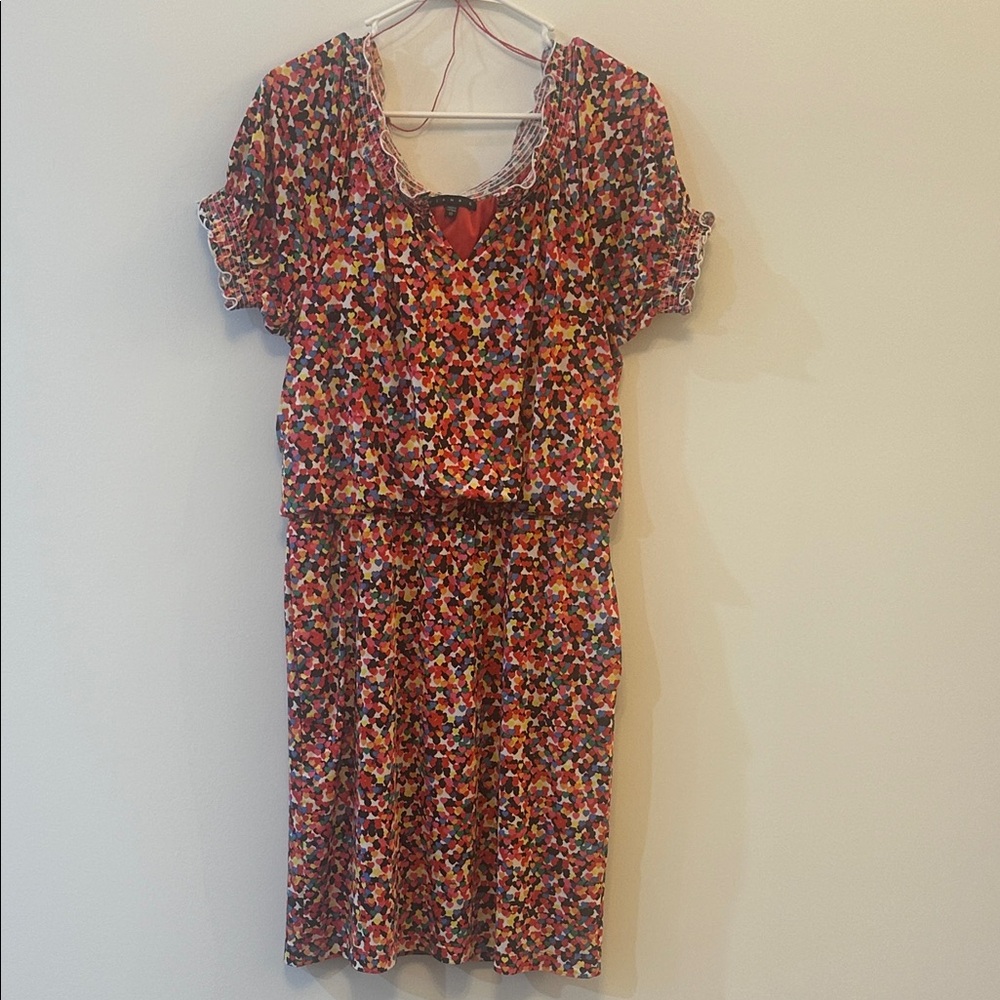 Tiana B. Colorful Abstract Midi Dress